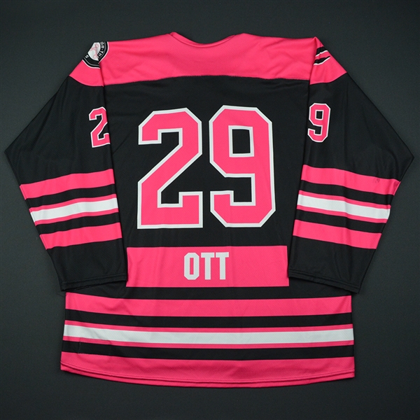 Brittany Ott - Boston Pride - Game-Worn Strides For The Cure  Backup-Only Jersey - Dec. 3, 2016