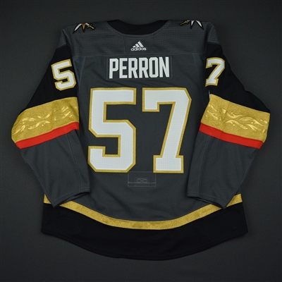 David Perron - Vegas Golden Knights - 2017-18 Inaugural Game at T-Mobile Arena - Game-Worn Jersey - 1st Period Only