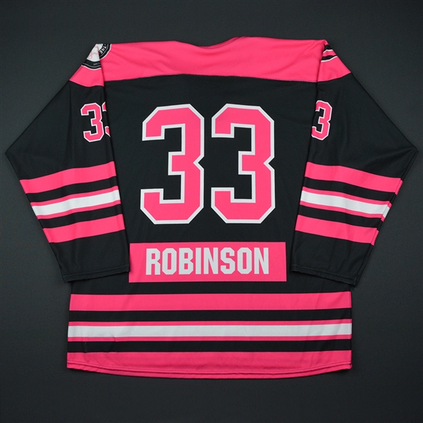 Natalie Robinson - Boston Pride - Game-Issued Strides For The Cure Jersey - Dec. 3, 2016