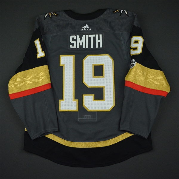 Reilly Smith - Vegas Golden Knights - 2017-18 Inaugural Game at T-Mobile Arena - Game-Worn Jersey w/A - 1st Period Only