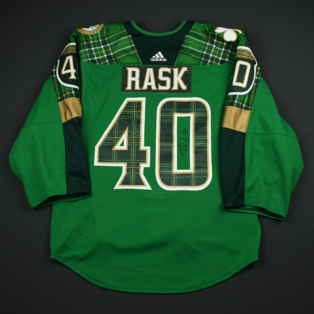 Bruins will wear green St. Patrick's Day jersey during pregame warm