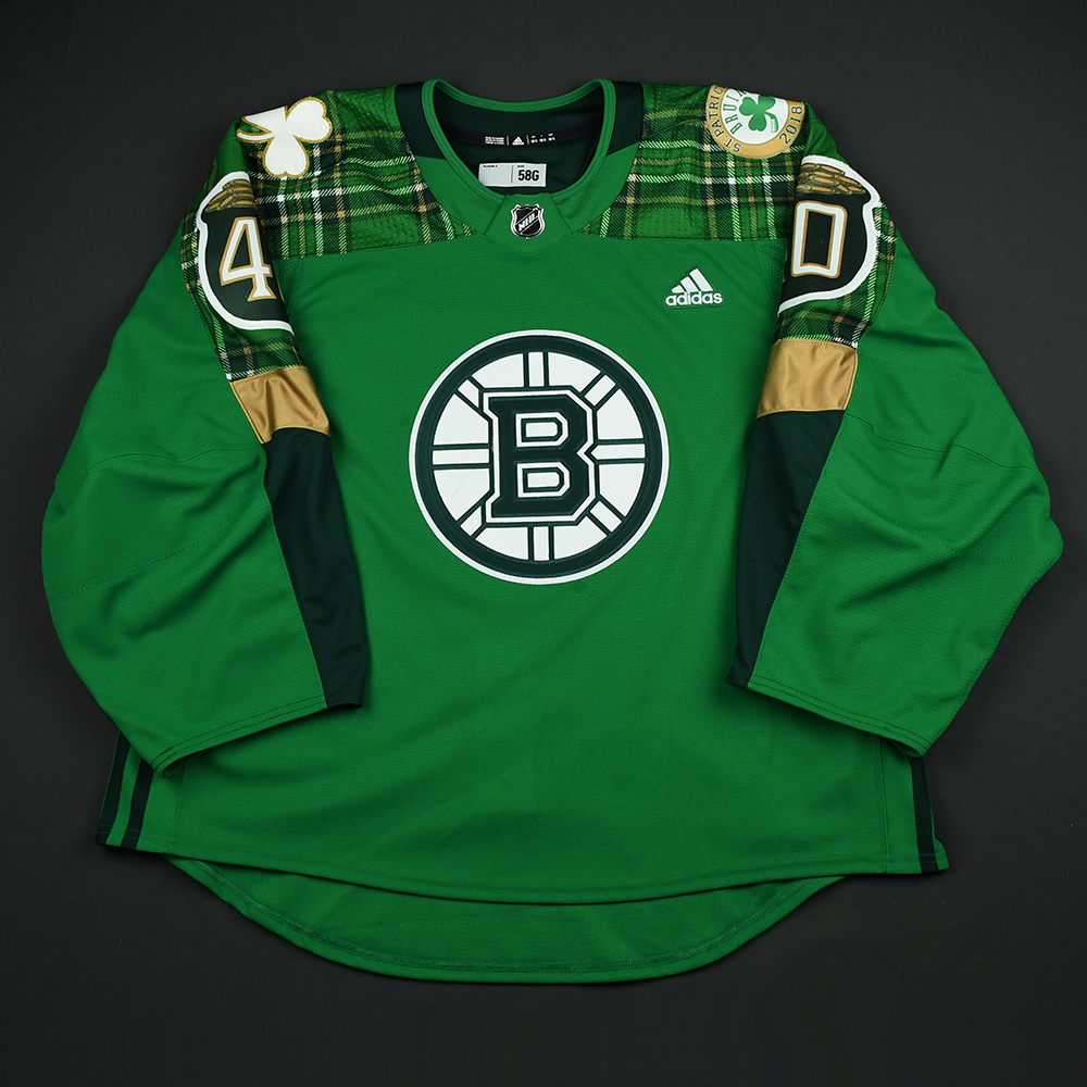 Men's Boston Bruins adidas Green 2020 St. Patrick's Day Custom Jersey