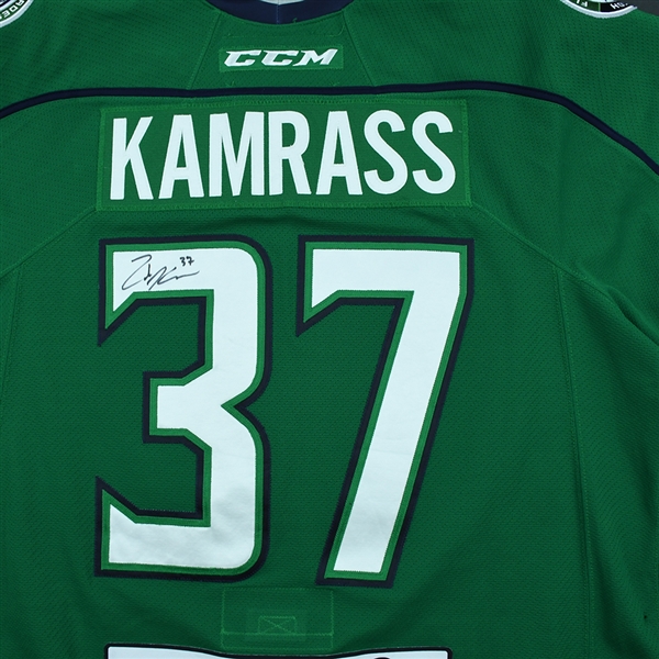 Lot Detail - Zach Kamrass - Florida Everblades - 2018 Captains' Club -  Autographed Game-Worn Jersey w/A