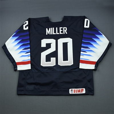 KAndre Miller - 2019 U.S. IIHF World Junior Championship - Game-Worn Blue Jersey