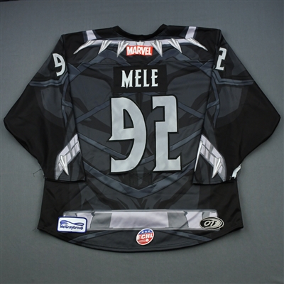 Tommy Mele - Tulsa Oilers - 2018-19 MARVEL Super Hero Night - Game-Worn Jersey and Socks 