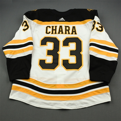 Zdeno Chara - 2019 Hockey Hall of Fame Game - Game-Worn Jersey w/C (Warm-up Only)  - November 15