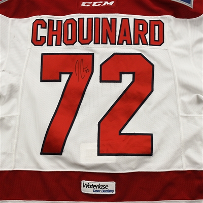 Joel Chouinard - Allen Americans - Game-Worn - White w/C - Autographed Jersey