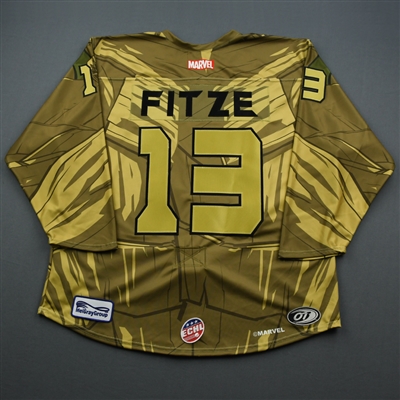 Dylan Fitze - Groot - 2019-20 MARVEL Super Hero Night - Game-Issued Jersey 