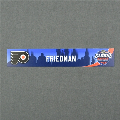 Mark Friedman - 2019 NHL Global Series Locker Room Nameplate - Game-Issued