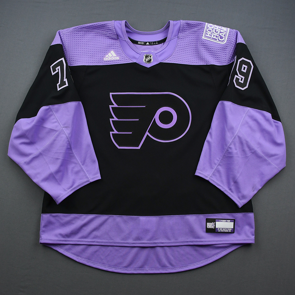 40-Autographed Authentic Hockey Fights Cancer Warmup Jersey