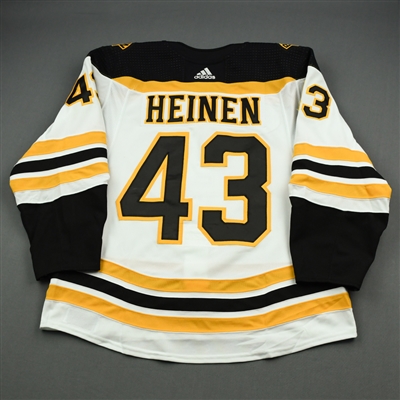 Danton Heinen - 2019 Hockey Hall of Fame Game - Game-Worn Jersey - November 15
