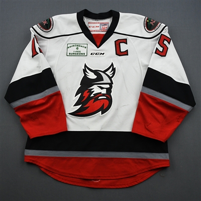 James Henry - Adirondack Thunder - Game-Worn - White w/C - Jersey