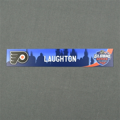 Scott Laughton - 2019 NHL Global Series Locker Room Nameplate Game-Issued