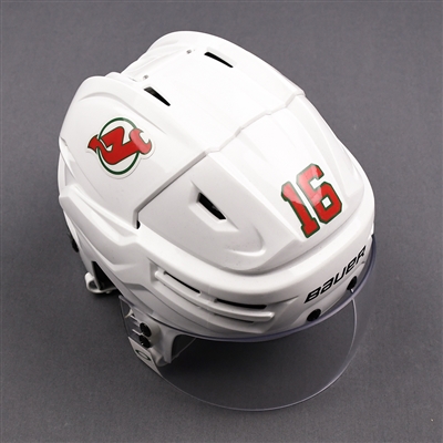 Steven Santini - Game-Worn Heritage Helmet - 2018-19 NHL Season