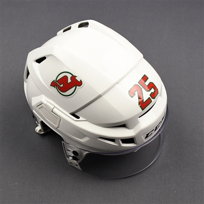 Mirco Mueller - Game-Worn Heritage Helmet - 2018-19 NHL Season