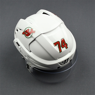 Egor Yakovlev - Game-Worn Heritage Helmet - 2018-19 NHL Season