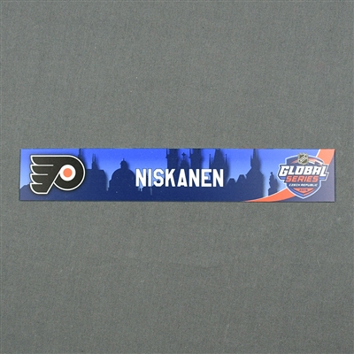 Matt Niskanen - 2019 NHL Global Series Locker Room Nameplate Game-Issued