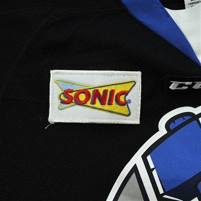 Dyson Stevenson - Wichita Thunder - Game-Worn - Black w/C Jersey 