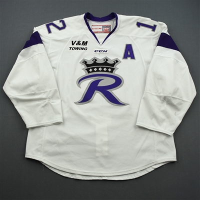 Steve Swavely - Reading Royals - Game-Worn - White w/A Jersey