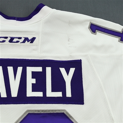 Steve Swavely - Reading Royals - Game-Worn - White w/A Jersey