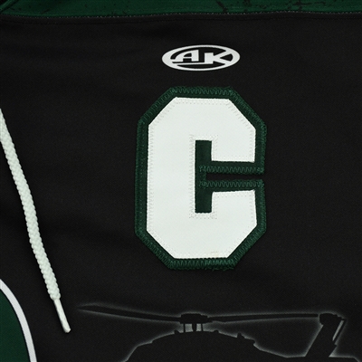 Teigan Zahn - Utah Grizzlies - Game-Worn - Black w/C Jersey