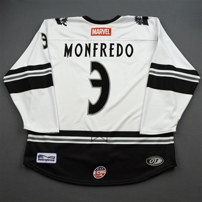 Mike Monfredo - Black Panther - 2019-20 MARVEL Super Hero Night - Game-Issued Jersey 