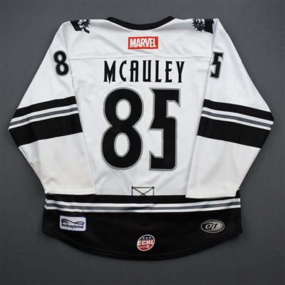 Colby McAuley - Black Panther - 2019-20 MARVEL Super Hero Night - Game-Worn Jersey and Socks 