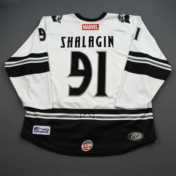 Mikhail Shalagin - Black Panther - 2019-20 MARVEL Super Hero Night - Game-Issued Jersey 