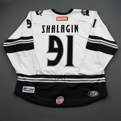 Mikhail Shalagin - Black Panther - 2019-20 MARVEL Super Hero Night - Game-Issued Jersey 