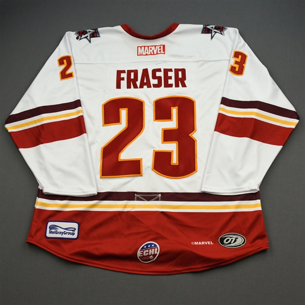 Cole Fraser - Iron Man - 2019-20 MARVEL Super Hero Night - Game-Issued Jersey