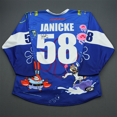 Justin Janicke - 2020 U.S. National Under-17 Development Team - Spongebob Square Pants Game-Worn Autographed Jersey