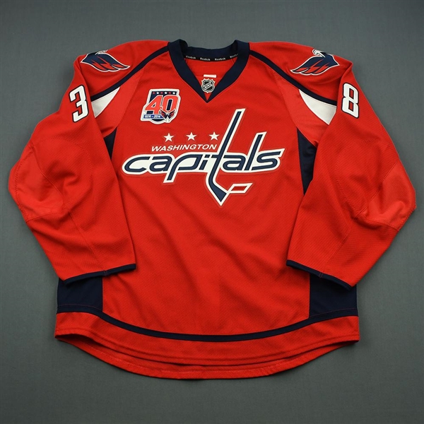 Jack Hillen - Washington Capitals - Red Set 3 w/ 40th Anniversary Patch - Game-Issued (GI)