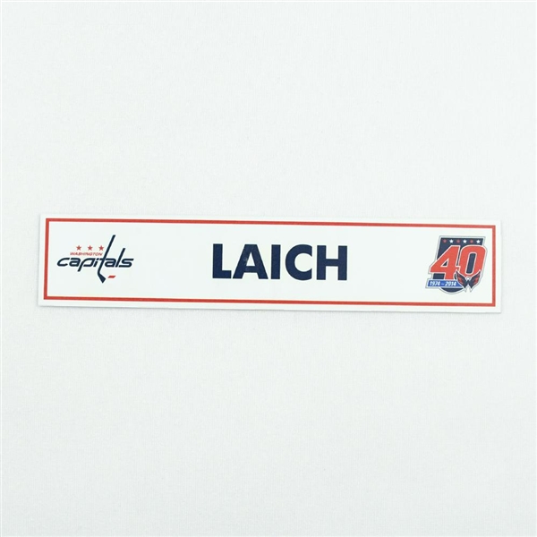 Brooks Laich - Washington Capitals Locker Room Nameplate  