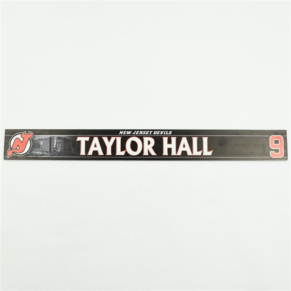 Taylor Hall - New Jersey Devils Locker Room Nameplate  