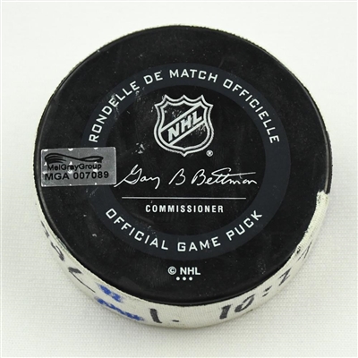 Ryan Johansen - Goal Puck - vs. Coyotes (Predators Logo) - 2020 Western Conference Qualifying Round - Game 2