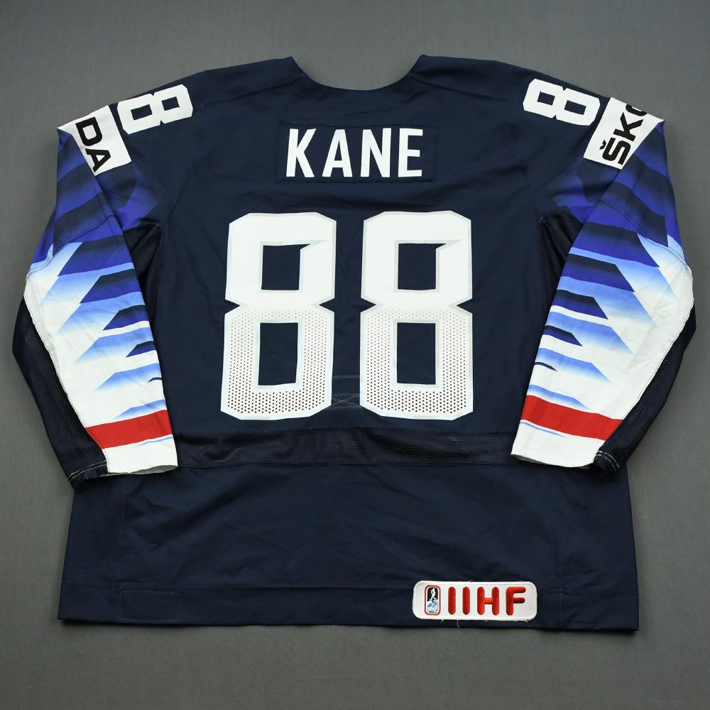 Patrick Kane Signed Game Issued Authentic Team USA Olympics Jersey