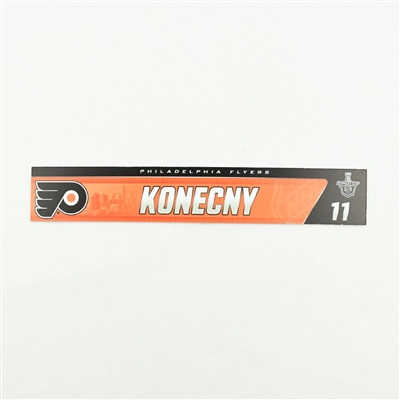 Travis Konecny - Stanley Cup Playoffs Locker Room Nameplate