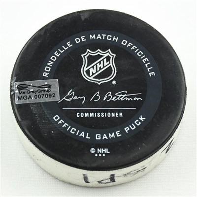 Nashville Predators - Game Puck - vs. Coyotes (Predators Logo) - 2020 Western Conference Qualifying Round - Game 2 - 1st Period