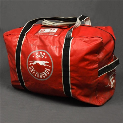 Nick Cousins - Soo Greyhounds - Used Equipment Bag 