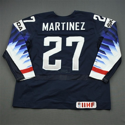 Alec Martinez - 2019 U.S. IIHF World Championship - Game-Worn Blue Jersey