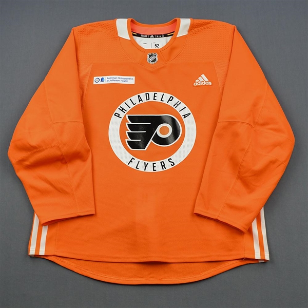 Travis Konecny - 2018-19 - Philadelphia Flyers - Orange Practice Jersey