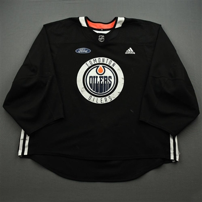 Mike Smith - Edmonton Oilers - Practice-Worn Jersey - 2019-20 NHL Season