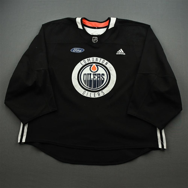 Mikko Koskinen - Edmonton Oilers - Practice-Worn Jersey - 2019-20 NHL Season