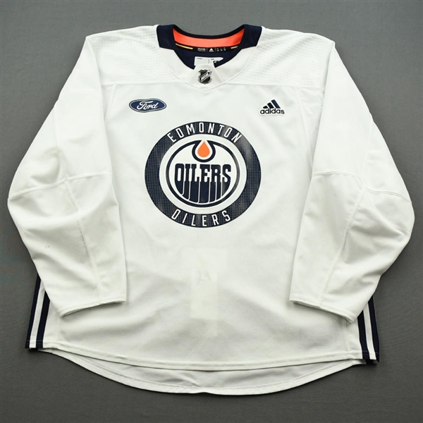 Leon Draisaitl - Edmonton Oilers - Practice-Worn Jersey - 2019-20 NHL Season