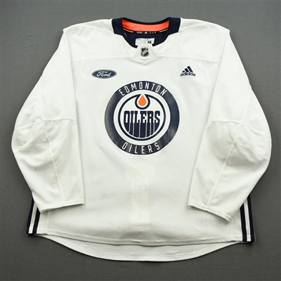 Zack Kassian - Edmonton Oilers - Practice-Worn Jersey - 2019-20 NHL Season