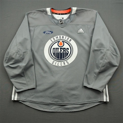 Oscar Klefbom - Edmonton Oilers - Practice-Worn Jersey - 2019-20 NHL Season