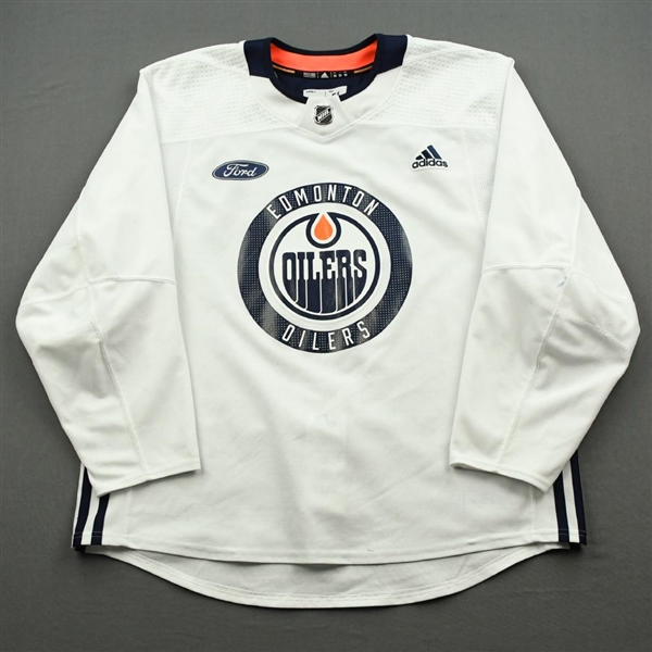 Kailer Yamamoto - Edmonton Oilers - Practice-Worn Jersey - 2019-20 NHL Season