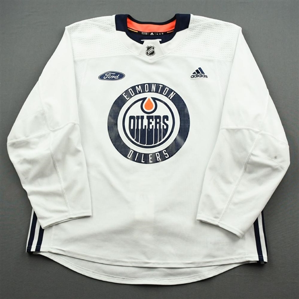 Ryan Nugent-Hopkins - Edmonton Oilers - Practice-Worn Jersey - 2019-20 NHL Season