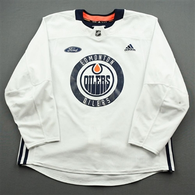 Ryan Nugent-Hopkins - Edmonton Oilers - Practice-Worn Jersey - 2019-20 NHL Season