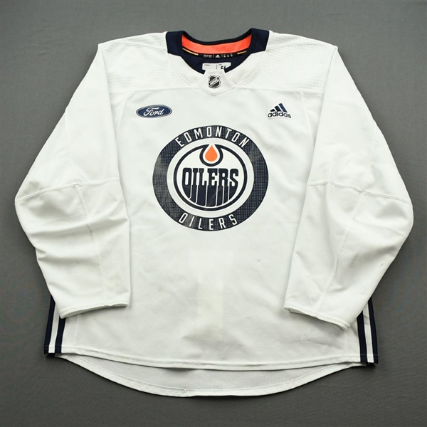 Connor McDavid - Edmonton Oilers - Practice-Worn Jersey - 2019-20 NHL Season